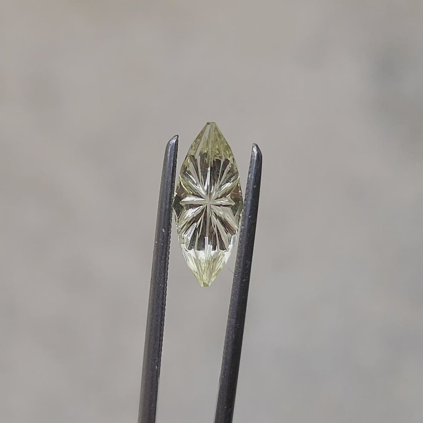 1.19ct Natural Yellow Marquise Sapphire - Starbrite Cut by John Dyer