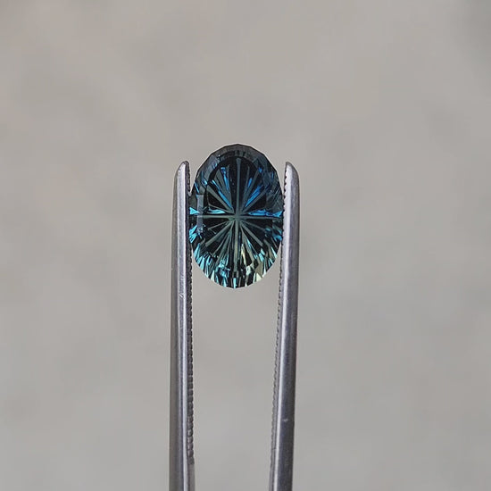 1.93ct Natural Parti Oval Australian Sapphire - Starbrite Cut by John Dyer