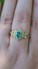 Green Luna Moth Engagement Ring with Teal Moissanite & Chatham Chrysoberyl video 1