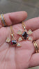 14k yellow gold garnet and diamond arrow pendants with milgrain video