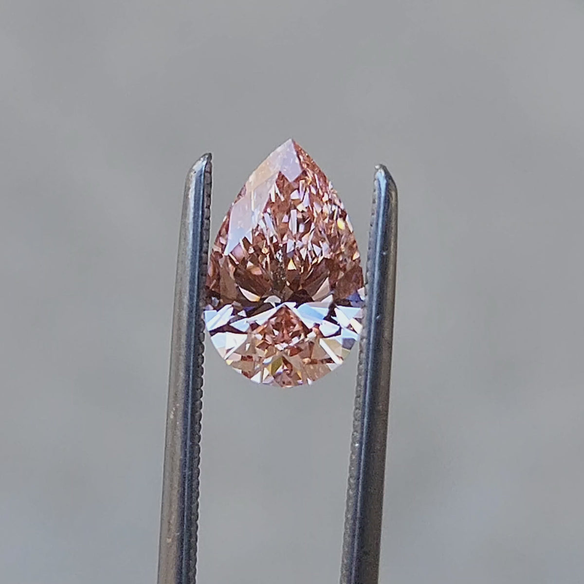 .99ct Pear Cut Lab Fancy Pink Diamond VS1 – Swank Metalsmithing