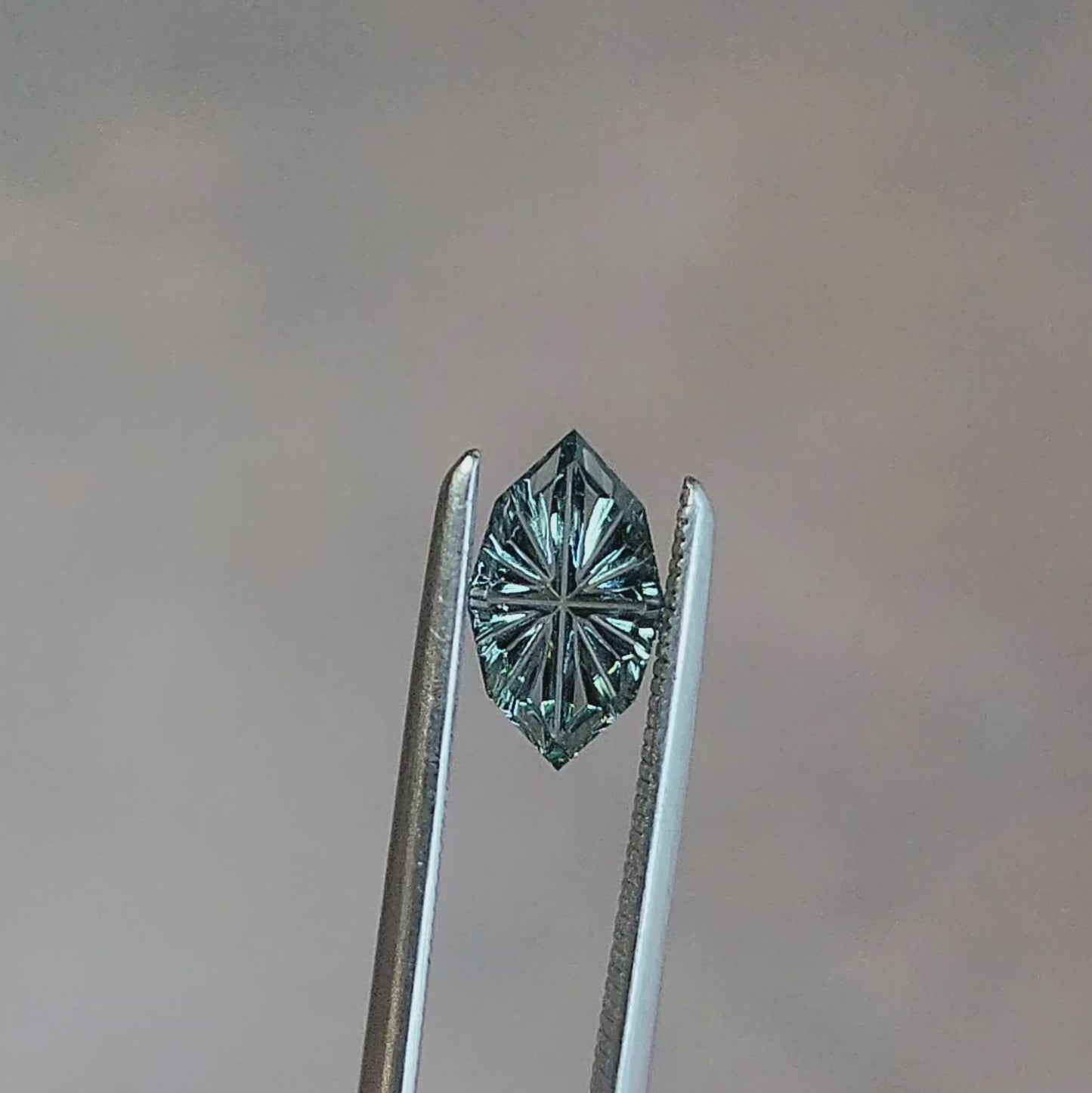 .56ct Light Blue Sapphire Marquise Fantasy Cut by Brett Kosnar