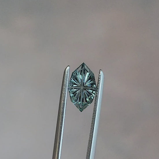 .56ct Light Blue Sapphire Marquise Fantasy Cut by Brett Kosnar