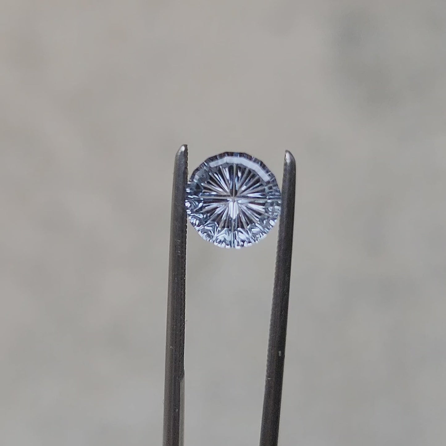 1.75ct Natural Pale Blue Round Montana Sapphire - Starbrite Cut by John Dyer