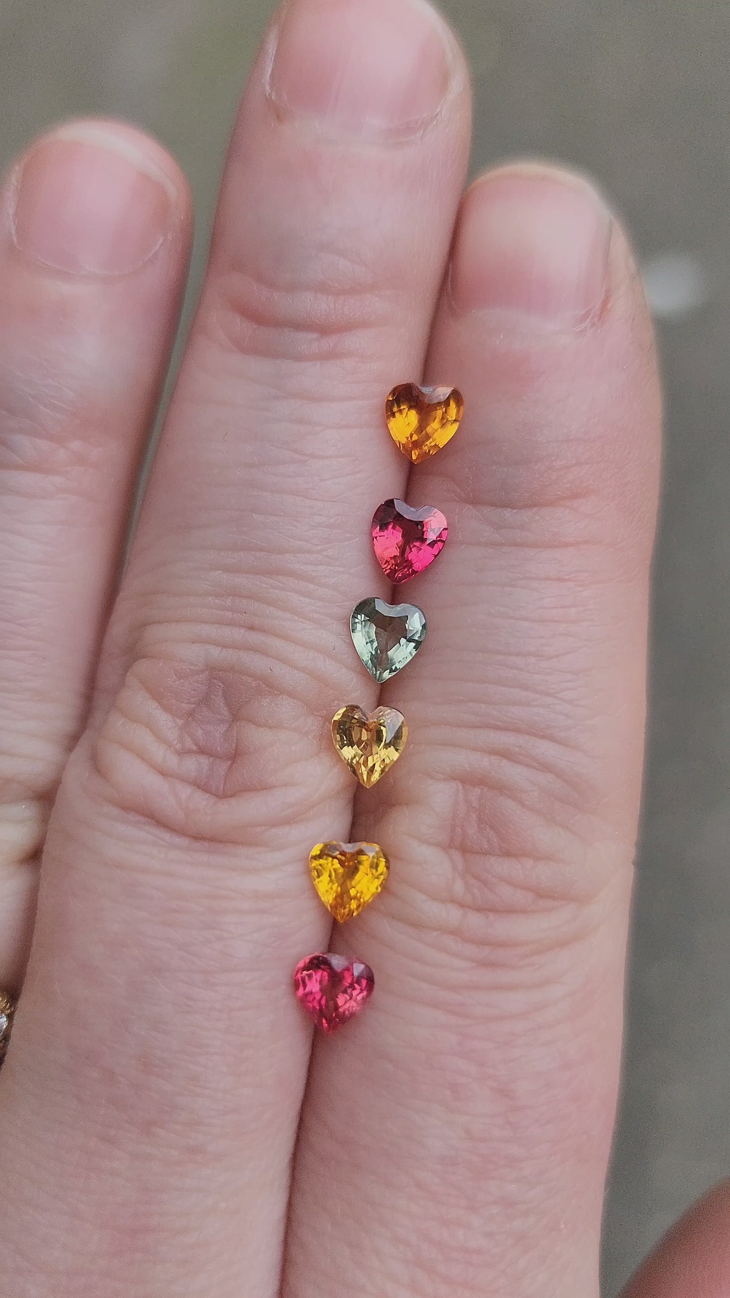 Load and play video in Gallery viewer, Big Cosmic Love - Burning Heart Ring with Heart Sapphire and Lab Diamonds
