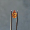 1.45ct Natural Mandarin Garnet Pear - Starbrite cut by John Dyer