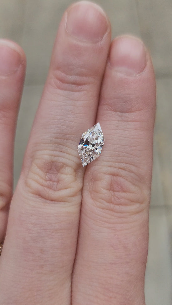 Load and play video in Gallery viewer, 1.70ct Duchess Cut Elongated Hexagon Lab Diamond E/VVS2
