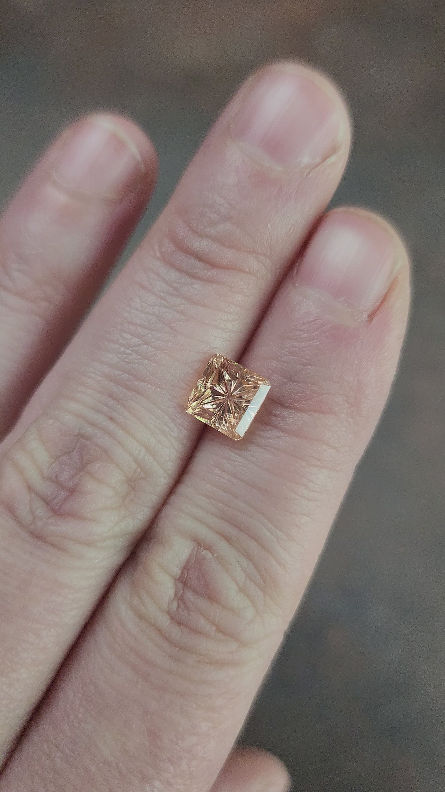 Load and play video in Gallery viewer, 2.04ct Natural Grossular Garnet Orange Fantasy Asscher Cut
