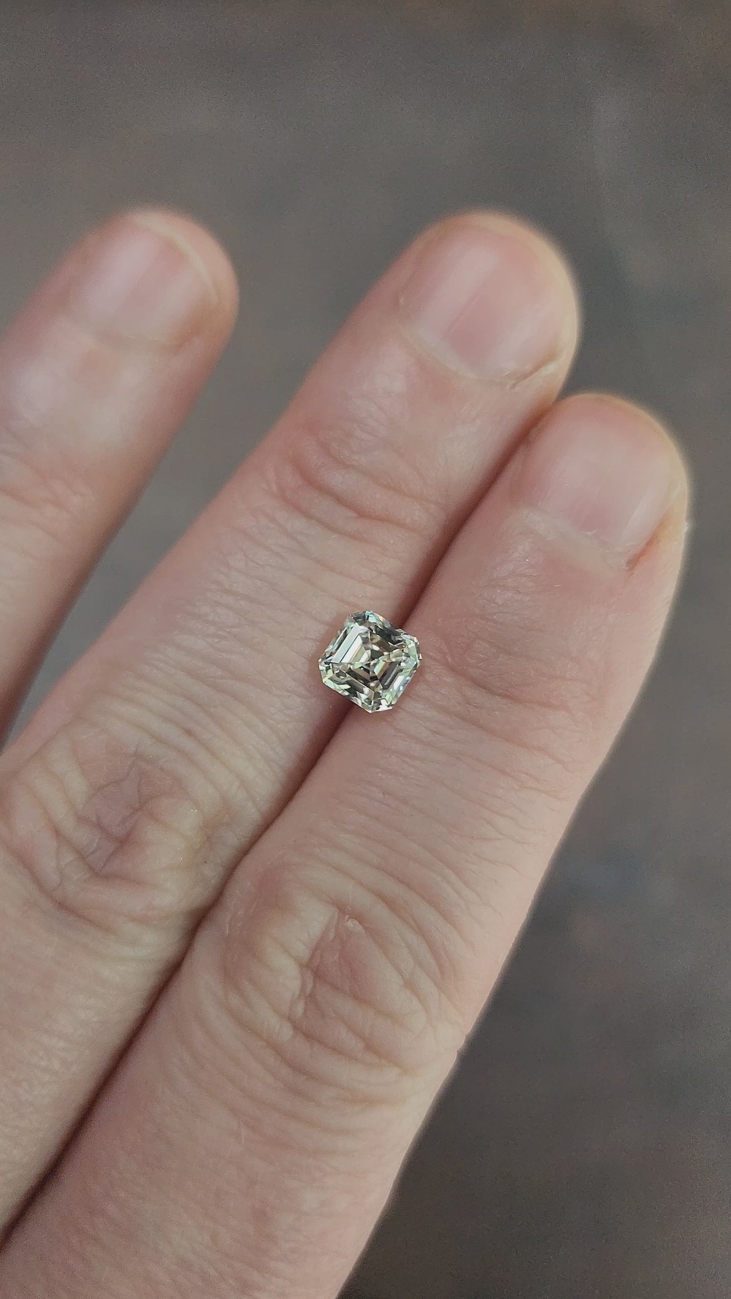 Load and play video in Gallery viewer, 1.01ct Natural Diamond H/VS2 Asscher Cut
