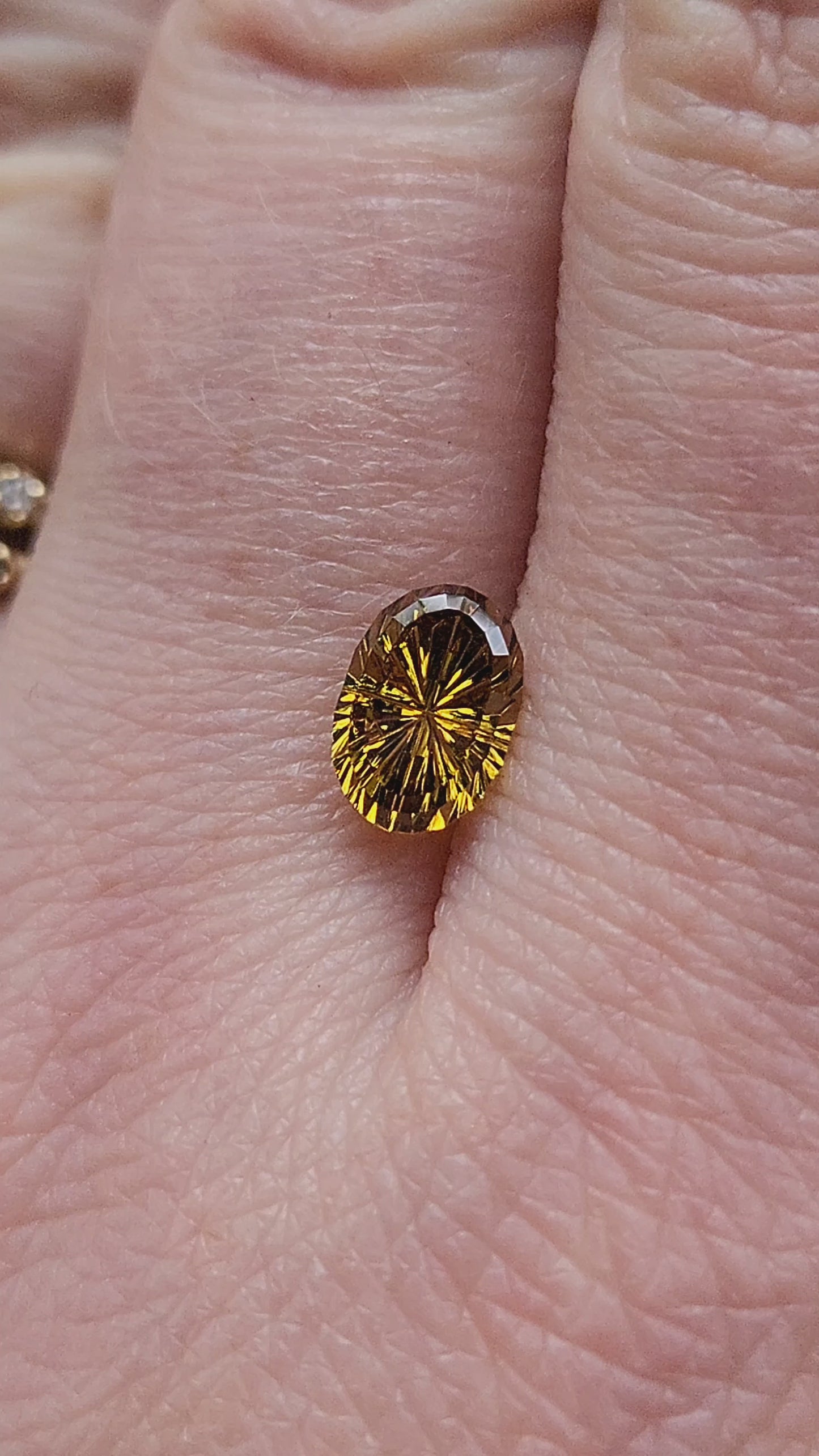 Load and play video in Gallery viewer, 1.66ct Natural Mali Garnet Oval - Star Brite Cut by John Dyer
