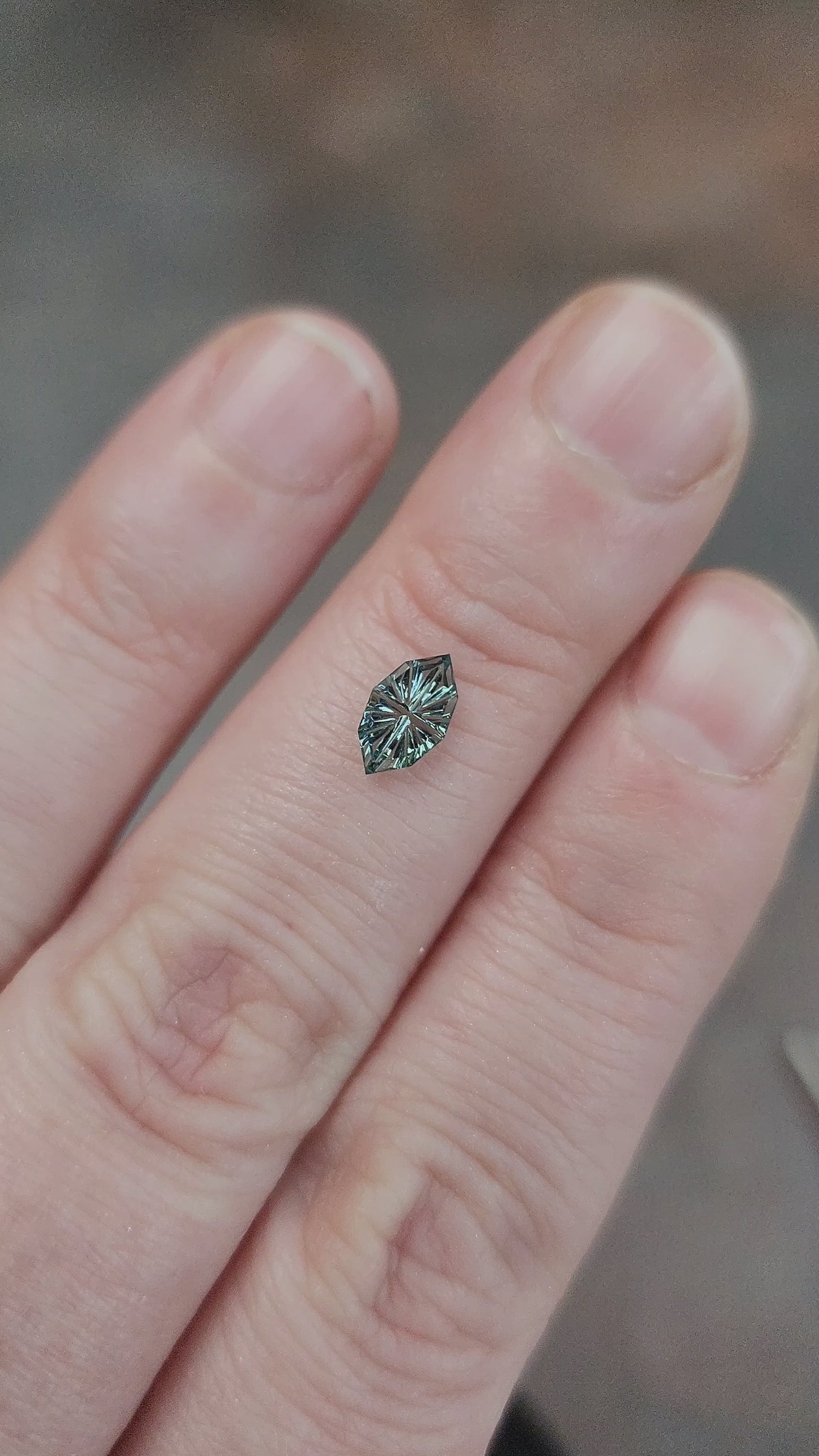 Load and play video in Gallery viewer, .56ct Light Blue Sapphire Marquise Fantasy Cut by Brett Kosnar
