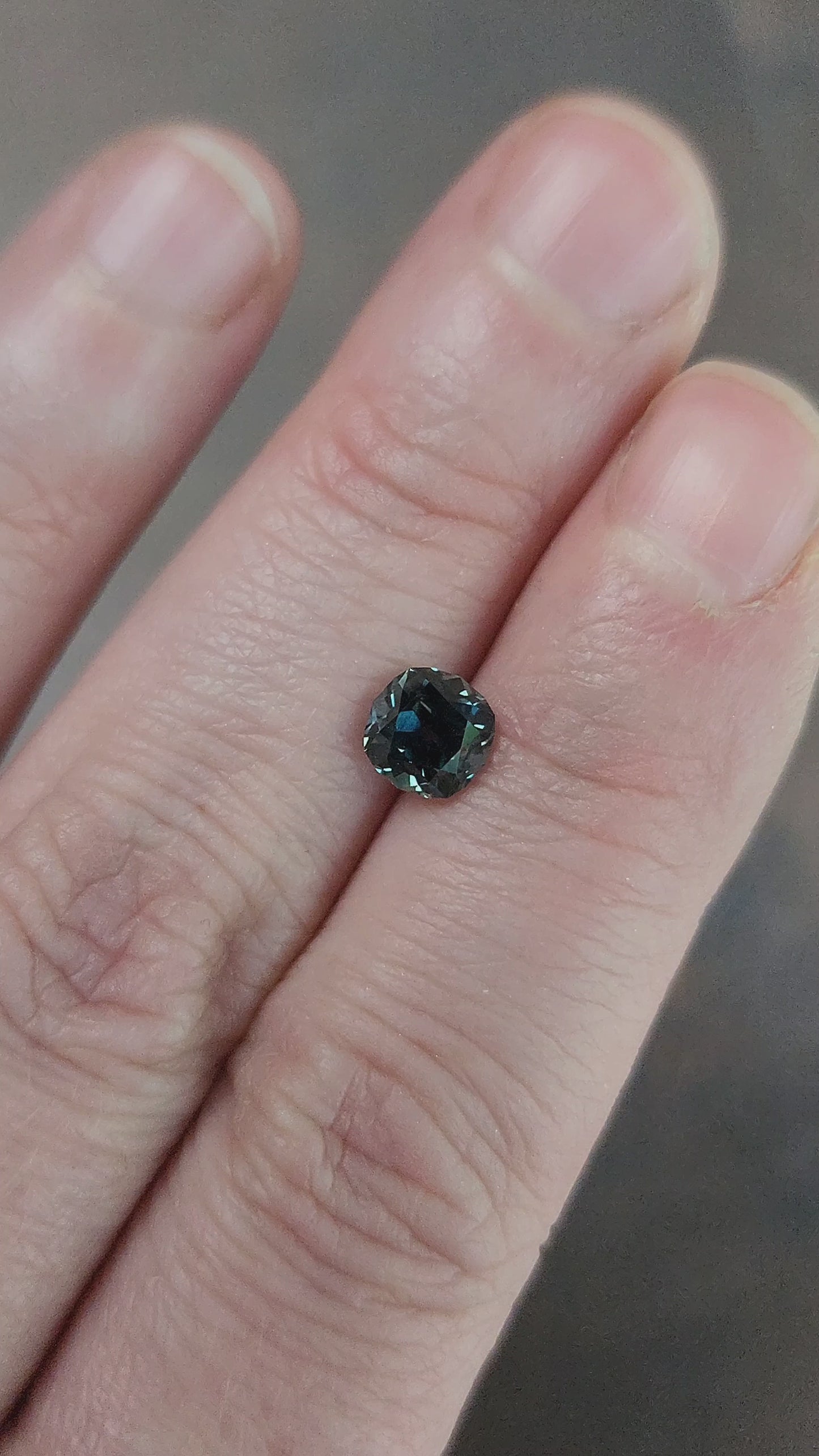 Load and play video in Gallery viewer, 1.40ct Natural Montana Sapphire Old European Cushion Cut
