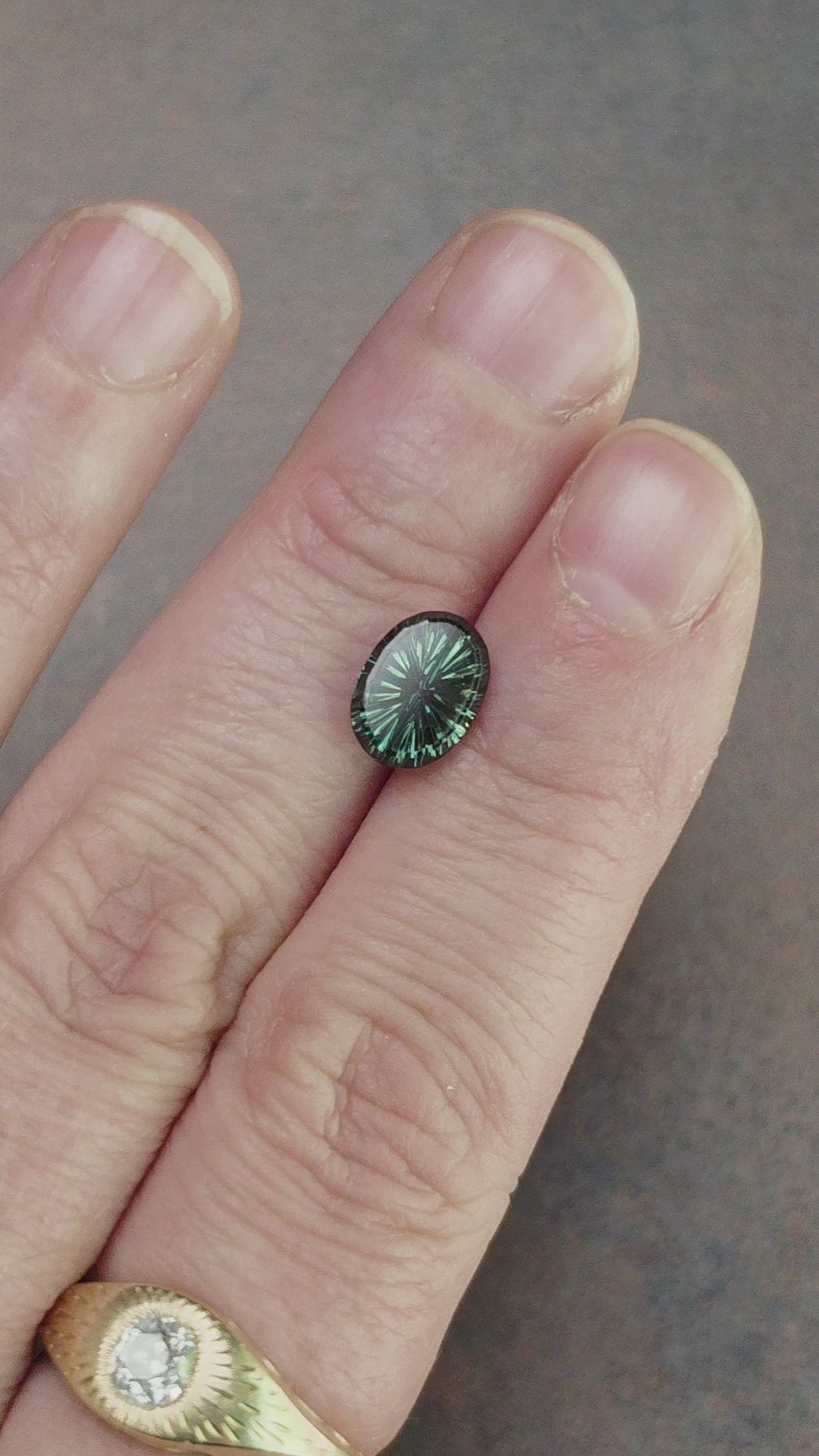 Load and play video in Gallery viewer, 2.13ct Natural Australian Sapphire Starbrite Oval Cut Teal by John Dyer
