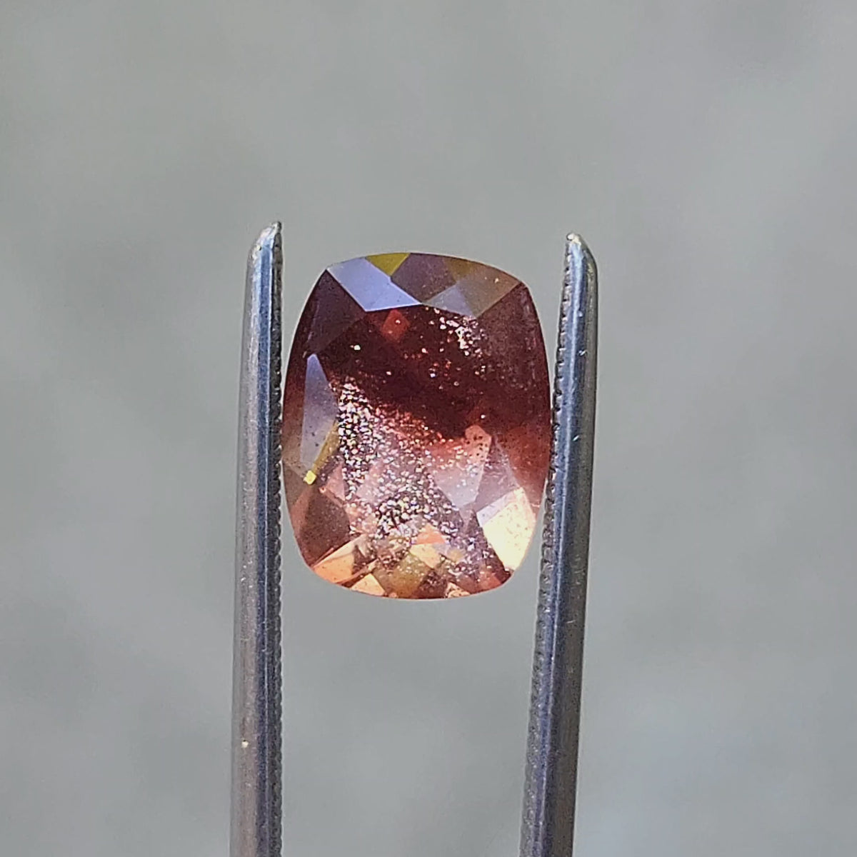 2.0ct Natural Oregon Sunstone Bi Color Cushion with Schiller – Swank ...
