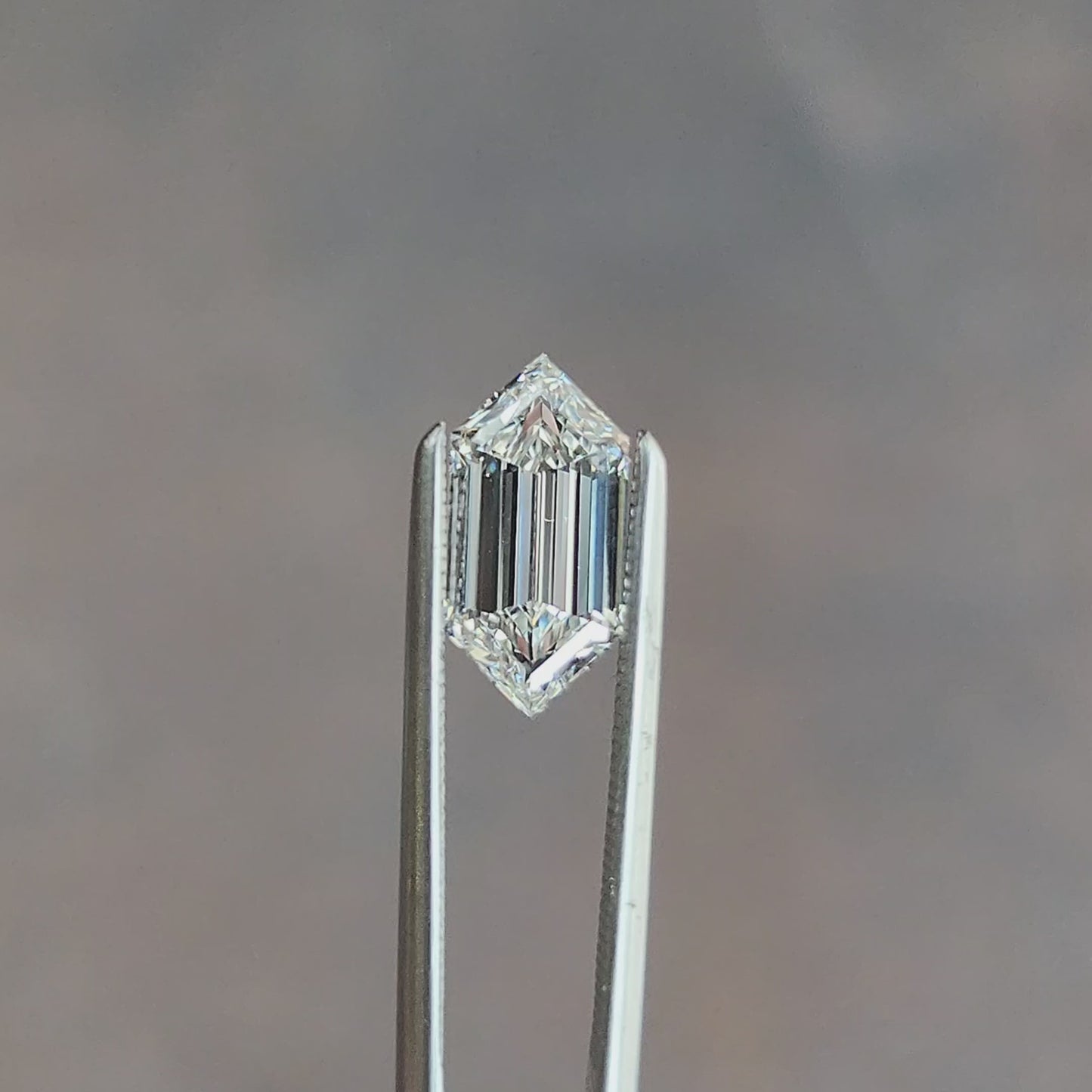 Duchess or Elongated Hexagon Lab Diamond Step Cut