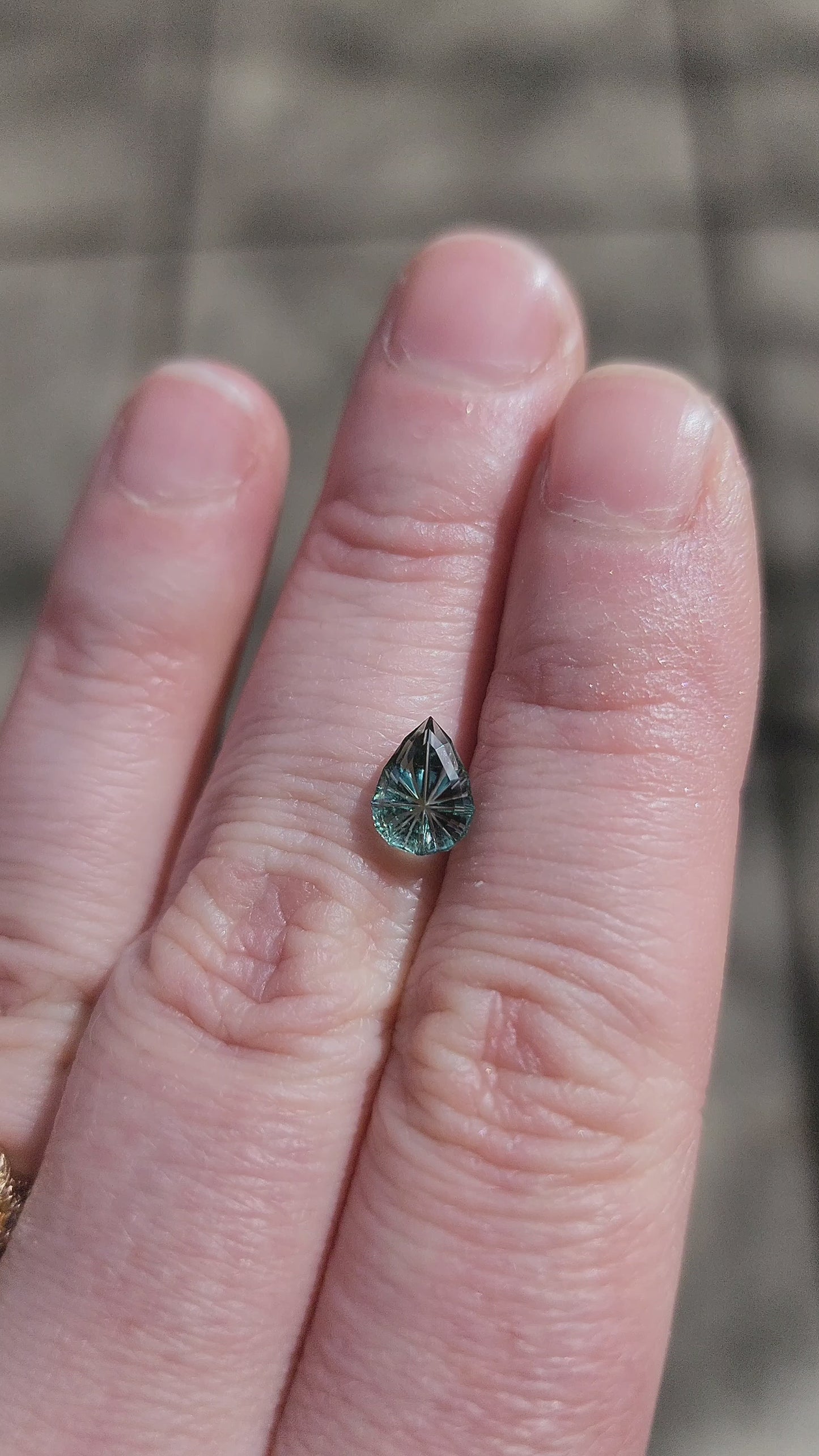 Load and play video in Gallery viewer, Fantasy Pear Cut Tourmaline Teal from Brazil

