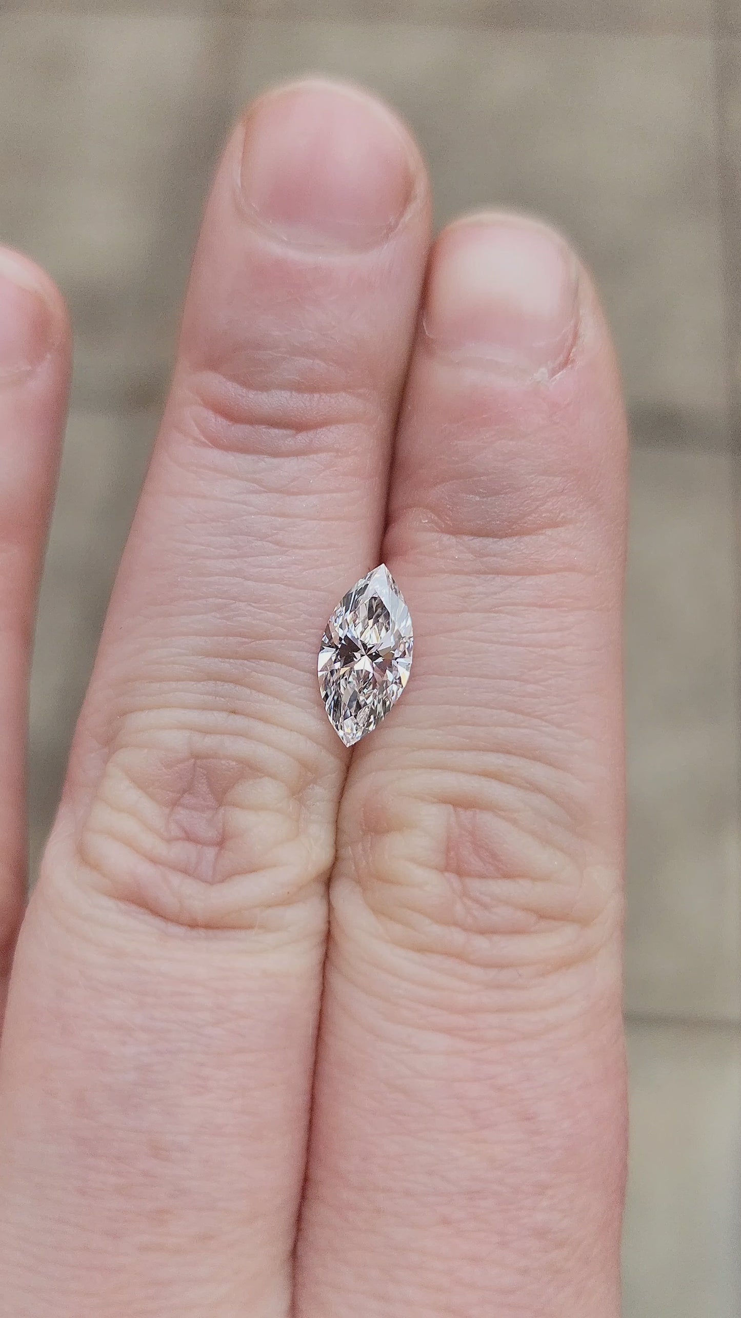 Load and play video in Gallery viewer, 1.24ct Marquise Lab Diamond D/VVS2
