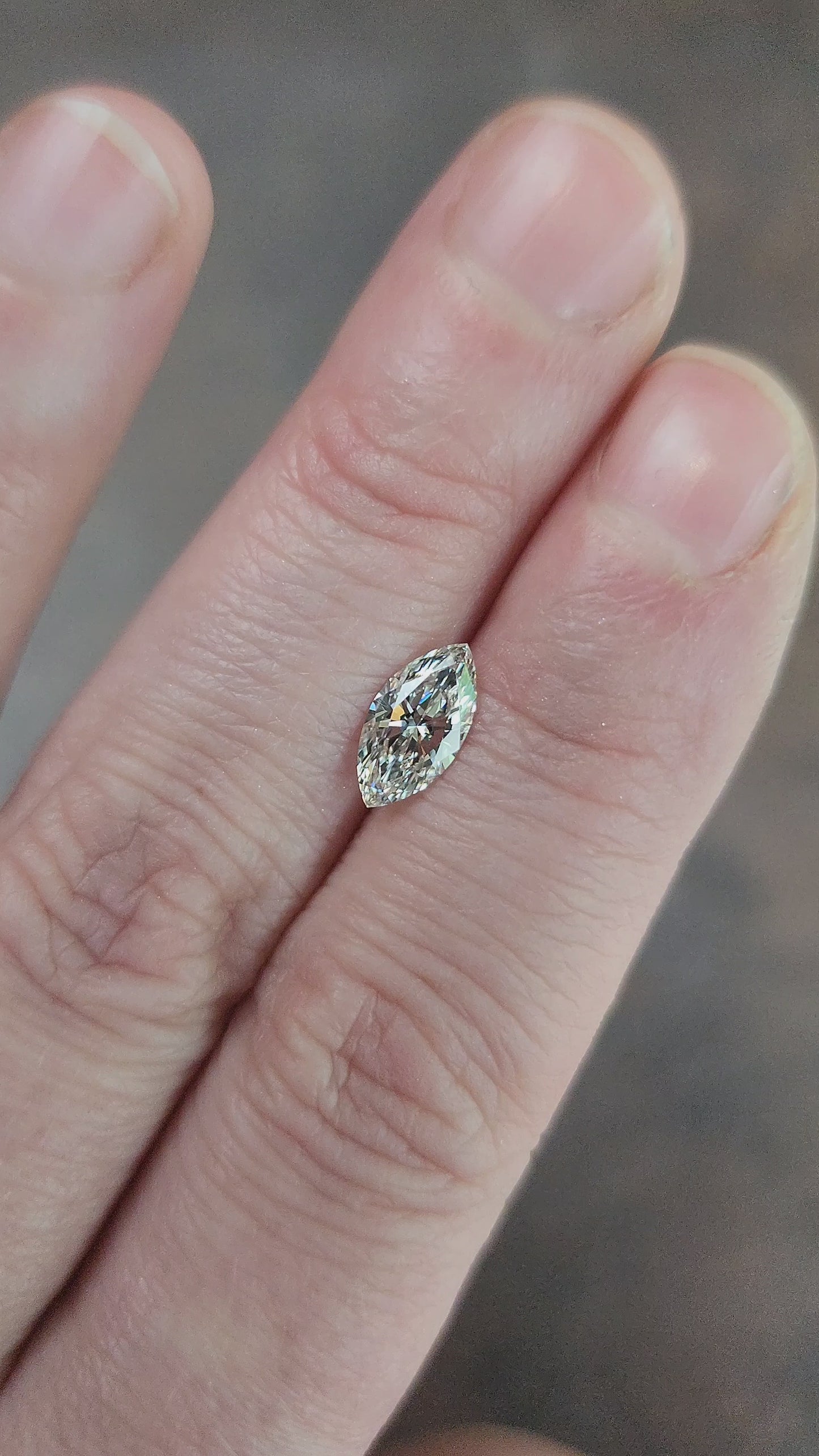 Load and play video in Gallery viewer, .98ct Marquise Lab Diamond G/VVS2
