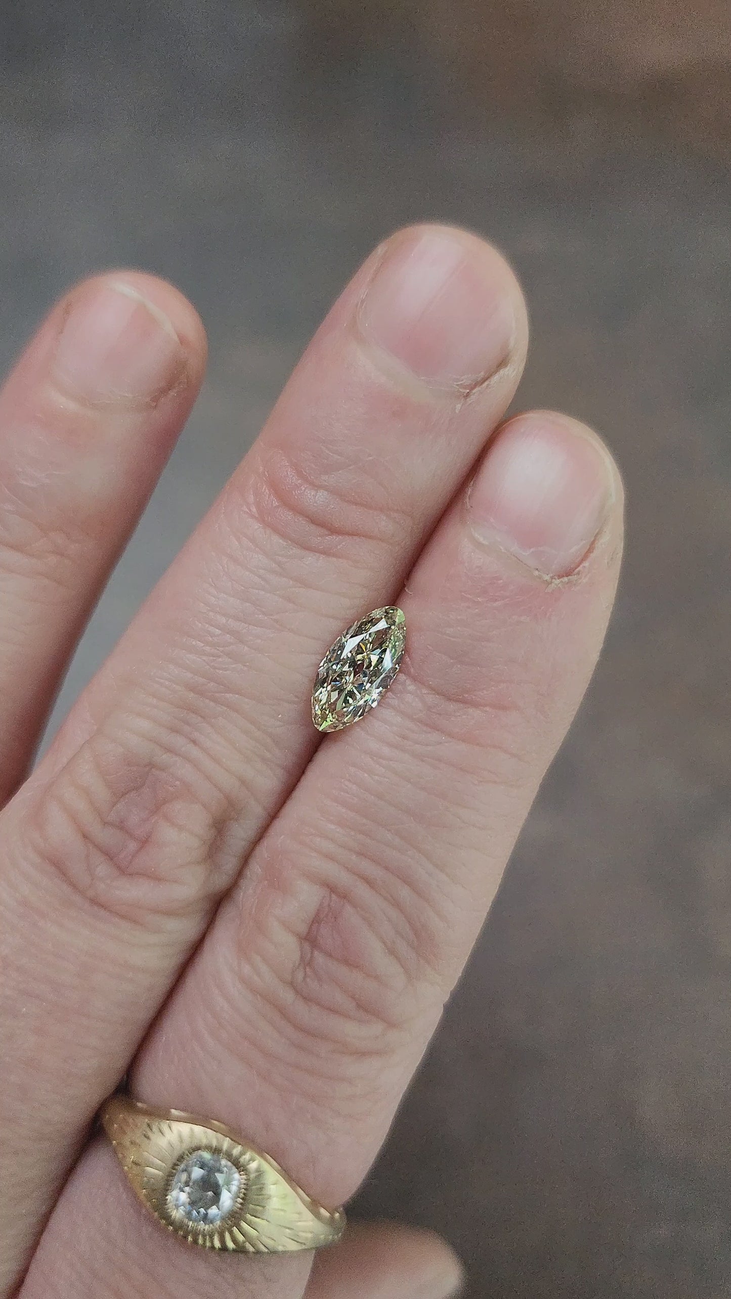 Load and play video in Gallery viewer, 1.02ct Natural Diamond Elongated Oval Antique Cut
