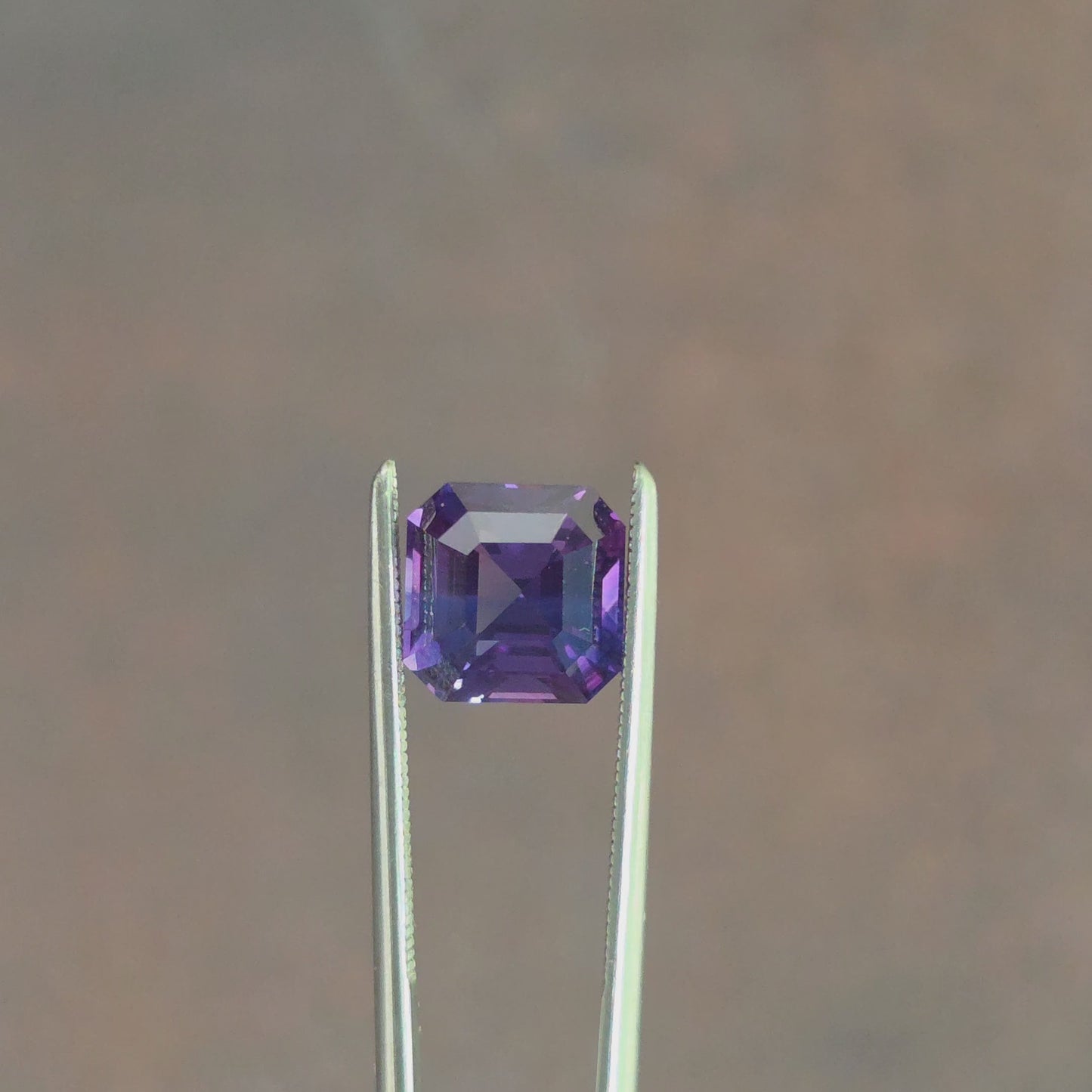 Load and play video in Gallery viewer, 3.01ct Natural Emerald Cut Purple Sapphire
