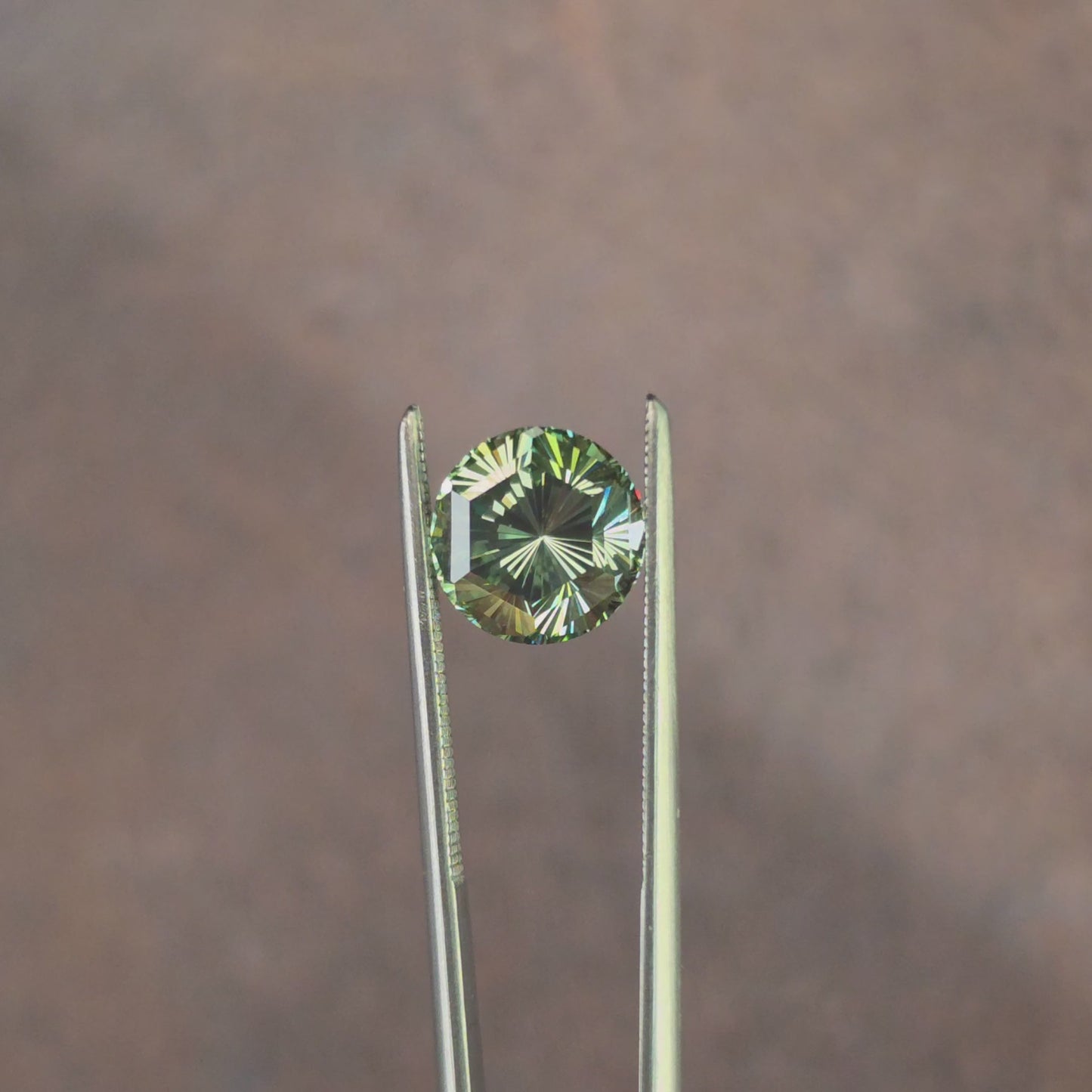 Load and play video in Gallery viewer, 2.24ct Round Fantasy Cut Lab Diamond Green VS1
