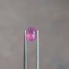 natural purple pink oval sapphire from Sri Lanka