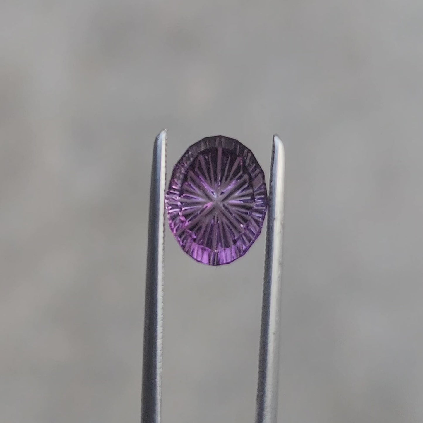 1.90ct Purple Amethyst Oval Fantasy Cut by Brett Kosnar