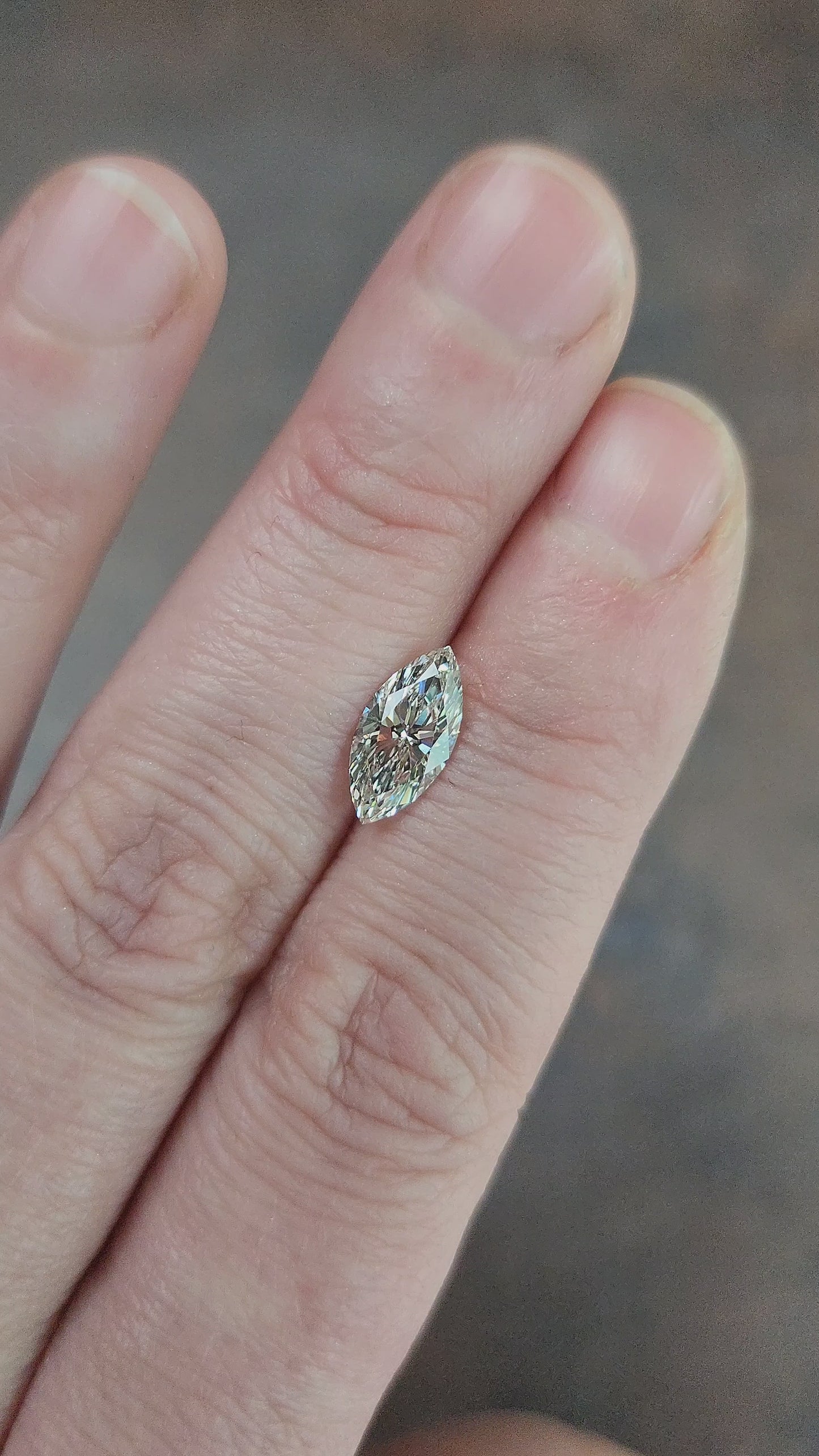Load and play video in Gallery viewer, 1.34ct Marquise Lab Diamond G/VVS2
