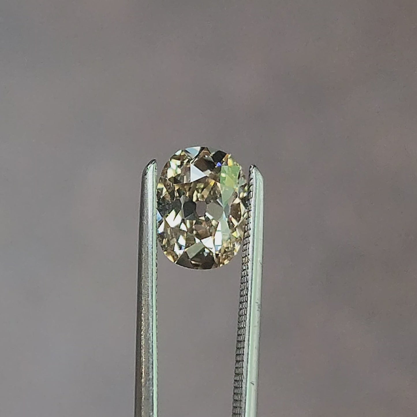 Load and play video in Gallery viewer, 1.14ct Natural Champagne Diamond Cushion Old Mine Cut
