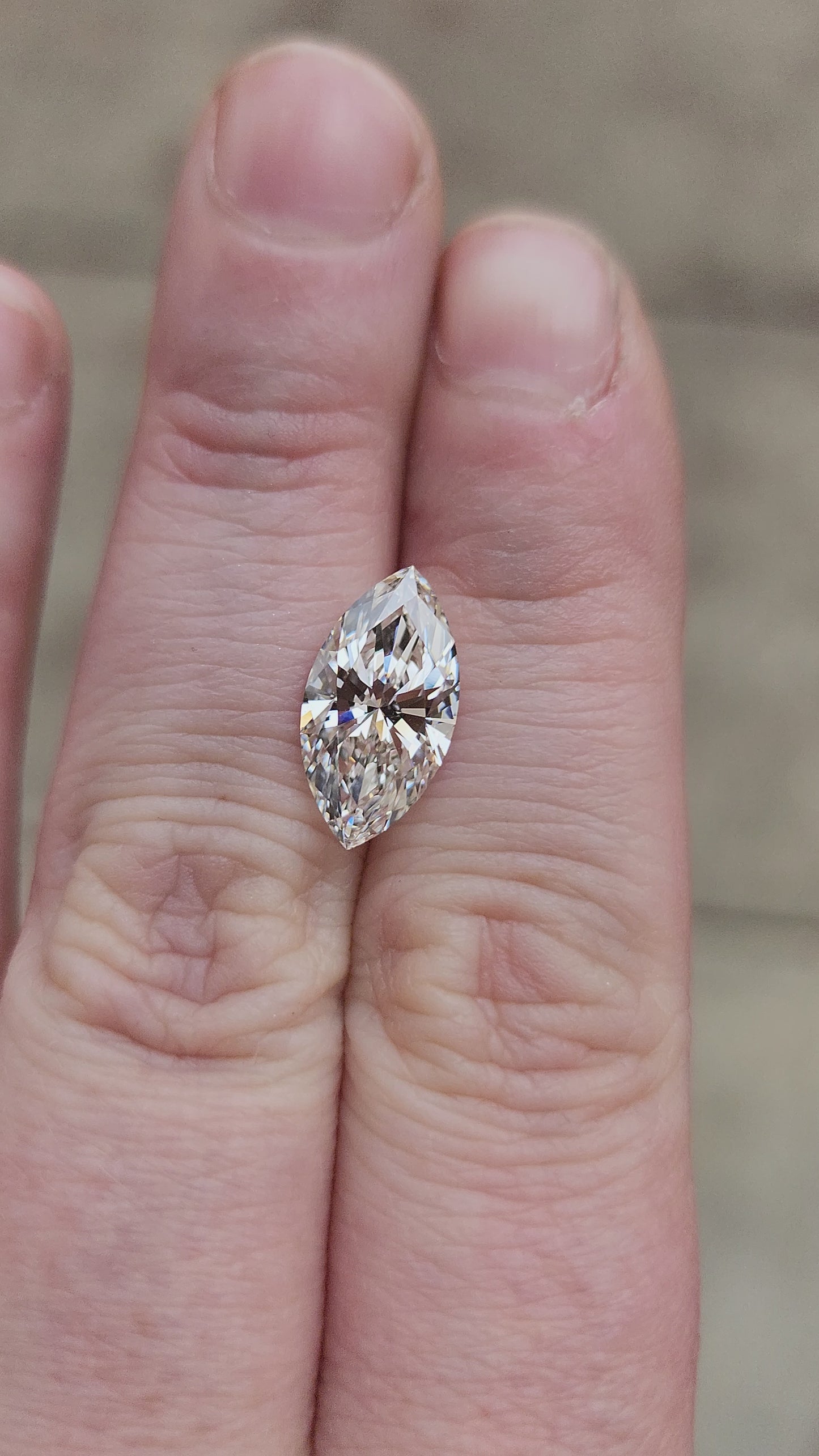 Load and play video in Gallery viewer, 3.07ct Marquise Lab Diamond I/VVS2
