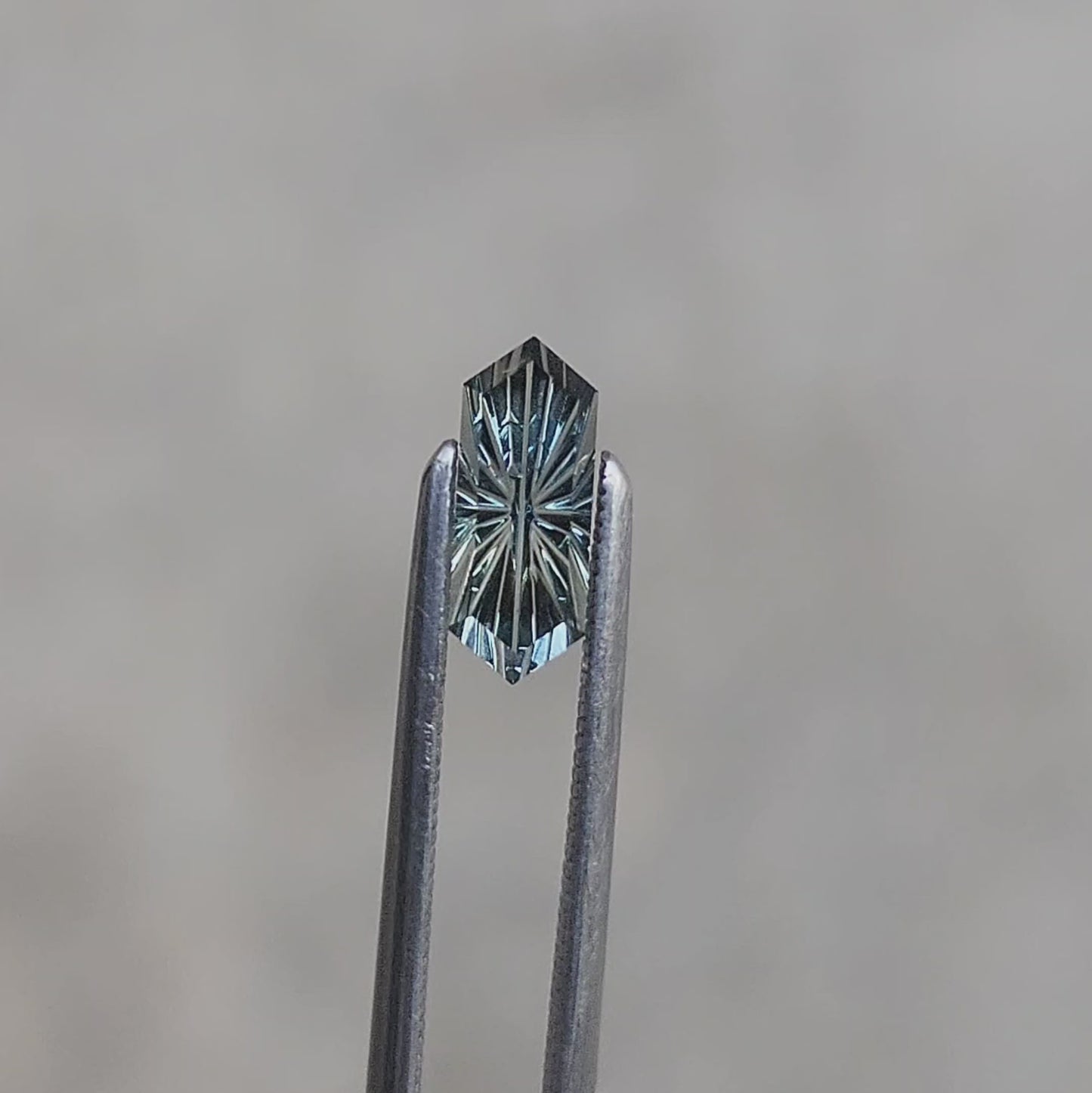 .73ct Green Kenyan Sapphire Duchess Fantasy Cut by Brett Kosnar 