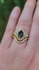 1.32ct Parti Sapphire Pear Fantasy Cut Delilah Ring Set 14k Yellow Gold video