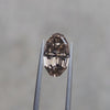 3.09ct Champagne Polygon Step Cut Oval Lab Diamond VS1