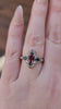  Ruby Marquise Odette Engagement Ring Set with Black Diamond Pears - 14k Palladium White Gold video