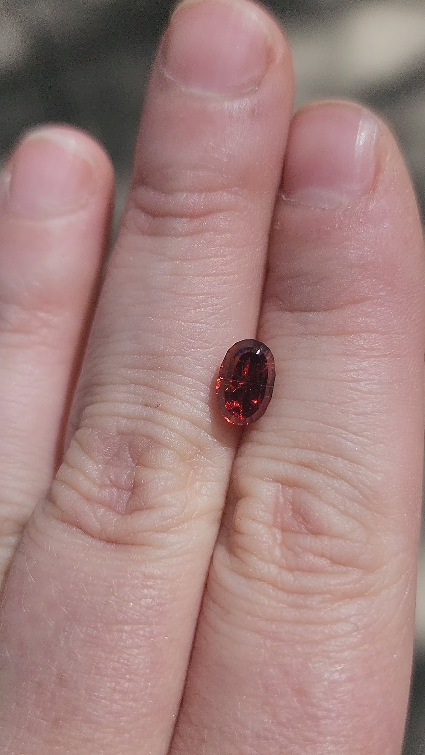 Load and play video in Gallery viewer, 1.87ct Natural Montana Garnet Oval 

