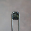 2.15ct Bi color Blue Green Sapphire Rectangle Fantasy Cut by Brett Kosnar