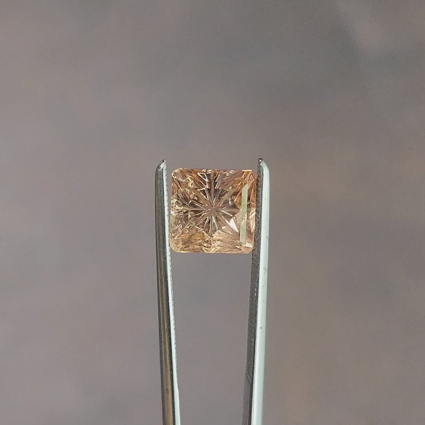 Load and play video in Gallery viewer, 2.04ct Natural Grossular Garnet Orange Fantasy Asscher Cut
