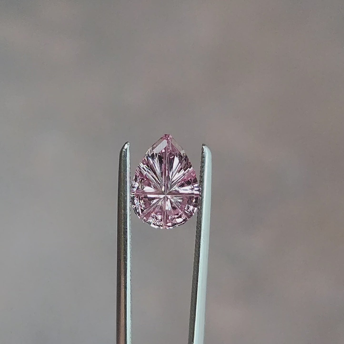 1.02ct Natural Dragon Malaya Garnet Pear - Starbrite Cut by John Dyer