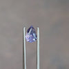 natural geometric step cut purple pear sapphire from Sri Lanka