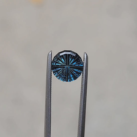 1.13ct Natural Teal Australian Round Sapphire - Starbrite Cut by John Dyer