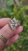 Valkyrie 4.28ct Marquise Diamond Ring with Montana Sapphire Kites 14k yellow gold video 2