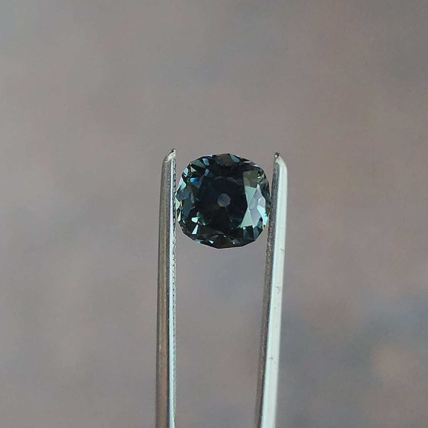 Load and play video in Gallery viewer, 1.40ct Natural Montana Sapphire Old European Cushion Cut
