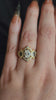 Sabrina Witchy Engagement Ring with Diamond Stars and Oval Side Gems 14k Gold video