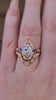 1.04ct Marquise Diamond Odette Engagement Ring Set with Pear Light Purple Sapphires - 14k Rose Gold video
