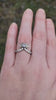 diamond gothic bug moth engagement ring white gold