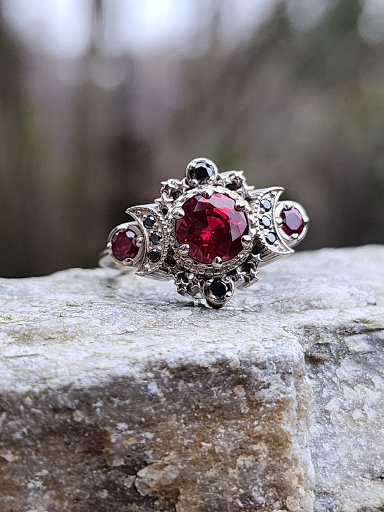 GIA Certified No Heat Burma Star Ruby Engagement Ring – Bella Rosa Galleries