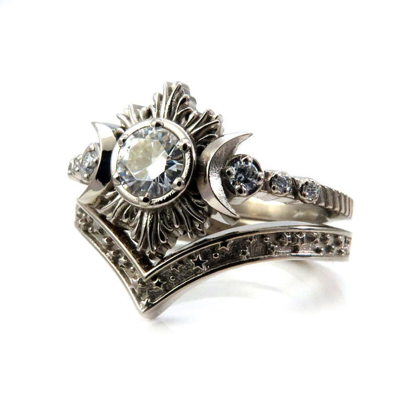 Moon Whit Rings Moon Rings – Swank Metalsmithing