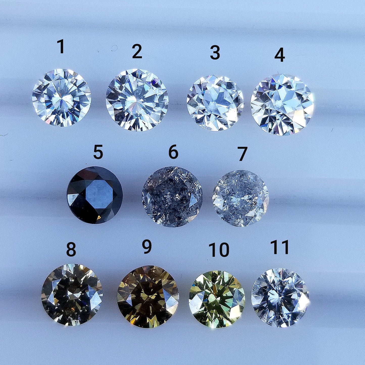 Diamond Cosmos Boho Engagement Ring Set - Diamond, Champagne Diamond, Black Diamond, Salt & Pepper Diamond or Moissanite Center Stone